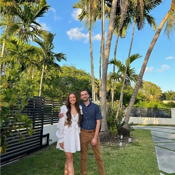 MAJORELLE Mariapia Mini Dress in Ivory - flaw - Picture 9 of 9